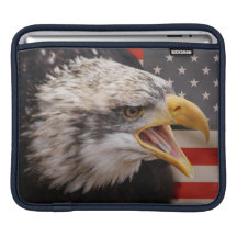 Patriotic Eagle Image iPad Sleeve