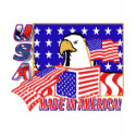 PATRIOTIC EAGLE - MADE IN AMERICA t-shirts