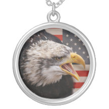 Patriotic Eagle Necklace
