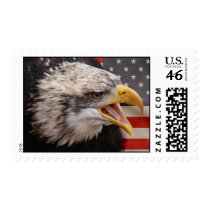 Patriotic Eagle Postage Stamp
