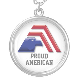 Patriotic Eagle Stripes_Proud American necklace