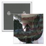 Patriotic Eagle with Flag Button