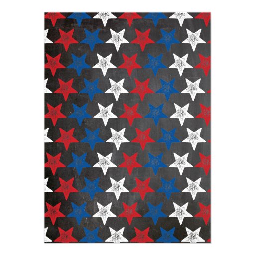 Patriotic Fireworks Fourth of July Party Invite