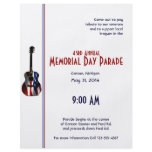 Patriotic Flag Guitar Memorial Day Full Color Flyer