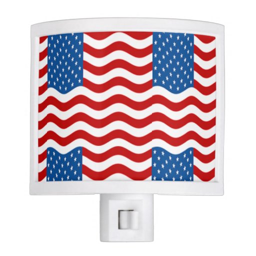 Patriotic Flag Night Light Zazzle