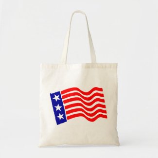 Patriotic Flag Tote Tote Bag