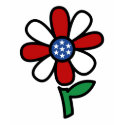 Patriotic flower t-shirt