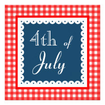Patriotic Fourth Of July Invitations