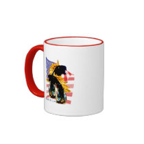 Patriotic Freedom Horses mugs