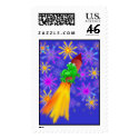 patriotic frog postage