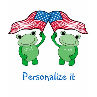 Patriotic Frog T-shirt shirt