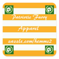 Patriotic Furry Apparel Sticker