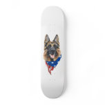 Patriotic German Shepherd Dog Skateboard Deck