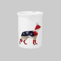 Patriotic German Shepherd pitchers