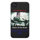Patriotic God Bless the USA iPhone 4 Case