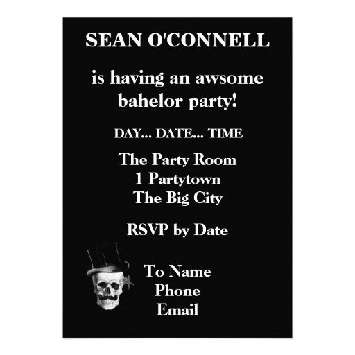Patriotic Gothic steampunk skull Invitations