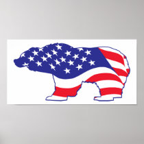 Patriotic-Grizzly Posters