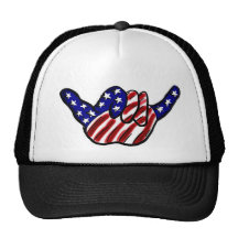 Patriotic hang loose hat