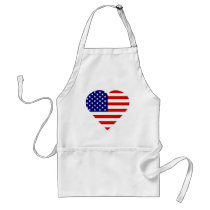 Patriotic Heart Apron