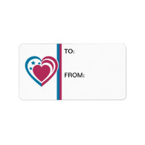 Patriotic Heart labels