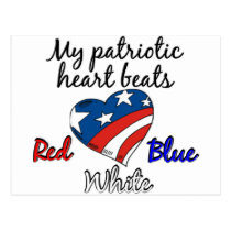 Patriotic Heart postcards