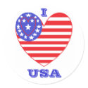 Patriotic Heart sticker
