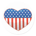 Patriotic Heart stickers sticker