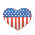 Patriotic Heart stickers by patriotic_tshirts Patriotic Heart stickers