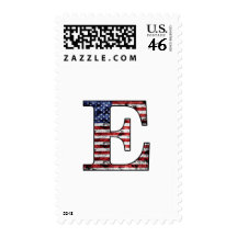 Patriotic Hero E Postage Stamp