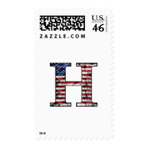 Patriotic Hero H Stamp