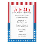 Patriotic Holiday Themed Party invitations