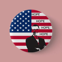 Patriotic Hope buttons