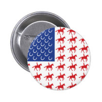 Patriotic Horse and Rider American Flag buttons