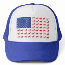 Patriotic Horses American Flag Hats
