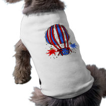 Patriotic Hot Air Balloon pet clothing by redwhiteandblue Patriotic Hot Air Balloon pet clothing