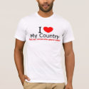 Patriotic I love my country t-shirt by burntright Patriotic I love my country t-shirt