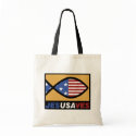 Patriotic Jesus Saves bags