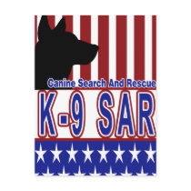 PATRIOTIC K-9 SAR -CANINE SEARCH & RESCUE postcards by dogproducts PATRIOTIC K-9 SAR -CANINE SEARCH & RESCUE postcards