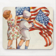 Patriotic Kids mousepad