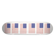Patriotic Kitty Cats Custom Skate Board