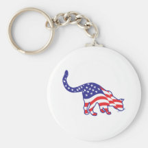 Patriotic Kitty Cats Keychains