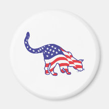 Patriotic Kitty Cats Magnets