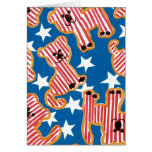 Patriotic Lions Greeting Cards