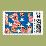 Patriotic Lions Postage