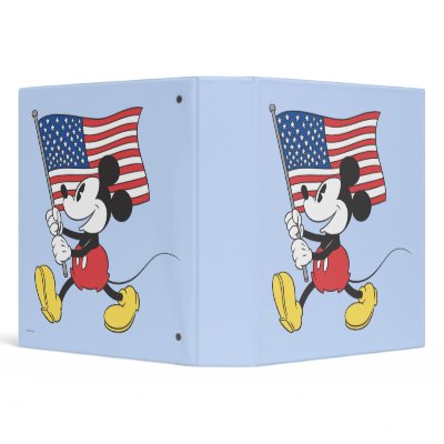 Patriotic Mickey Mouse 1 binders