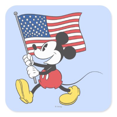 Patriotic Mickey Mouse 1 stickers