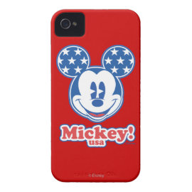 Patriotic Mickey Mouse 4 Case-Mate iPhone 4 Case