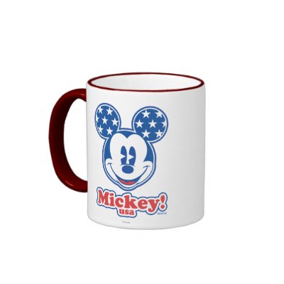 Patriotic Mickey Mouse 4 mugs