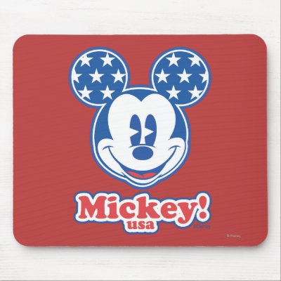 Patriotic Mickey Mouse 4 mousepads