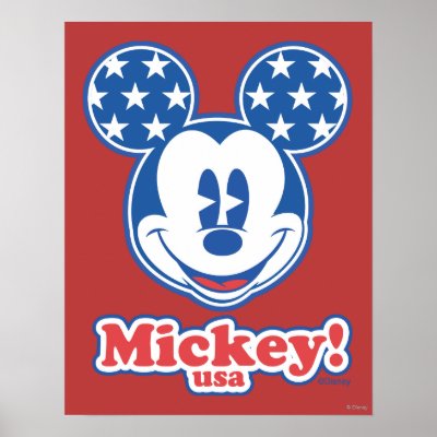 Patriotic Mickey Mouse 4 posters